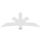 Ekena Millwork Alberta Architectural Grade PVC Gable Bracket, 72"W x 27"H x 2"D x 6"F, 9/12 Pitch GBP072X27X0206ALB00 - alternate 2